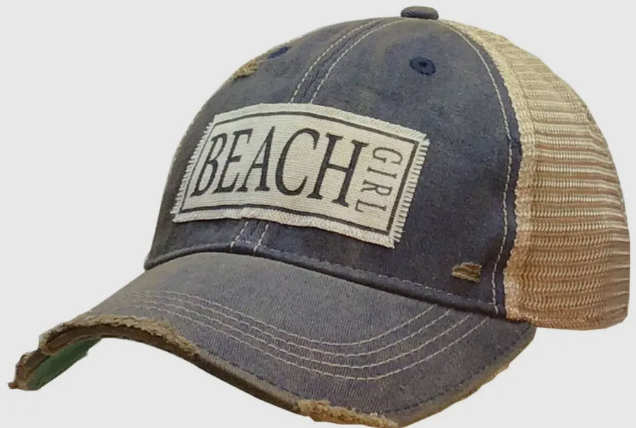 Beach Girl Distressed Trucker Hat