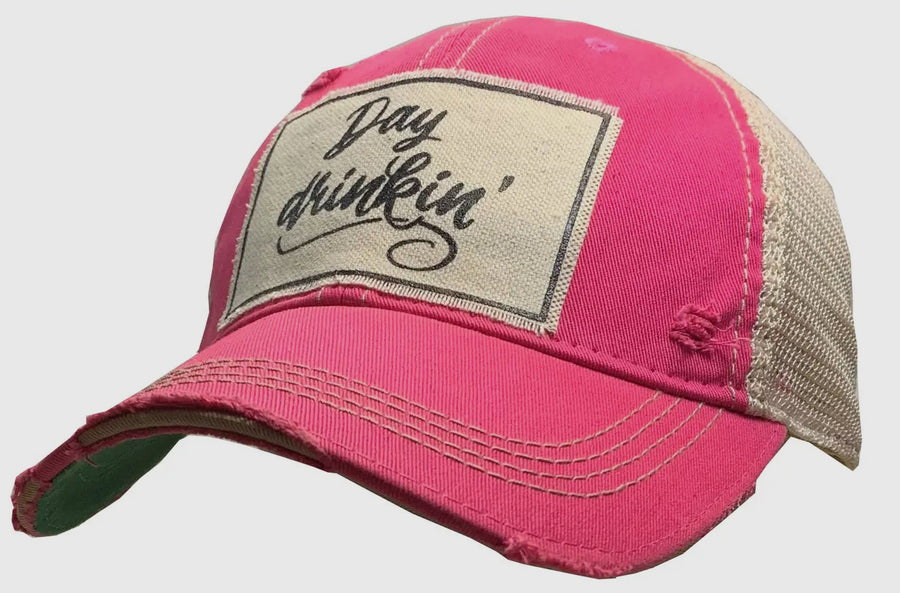 Day Drinkin' Distressed Trucker Hat