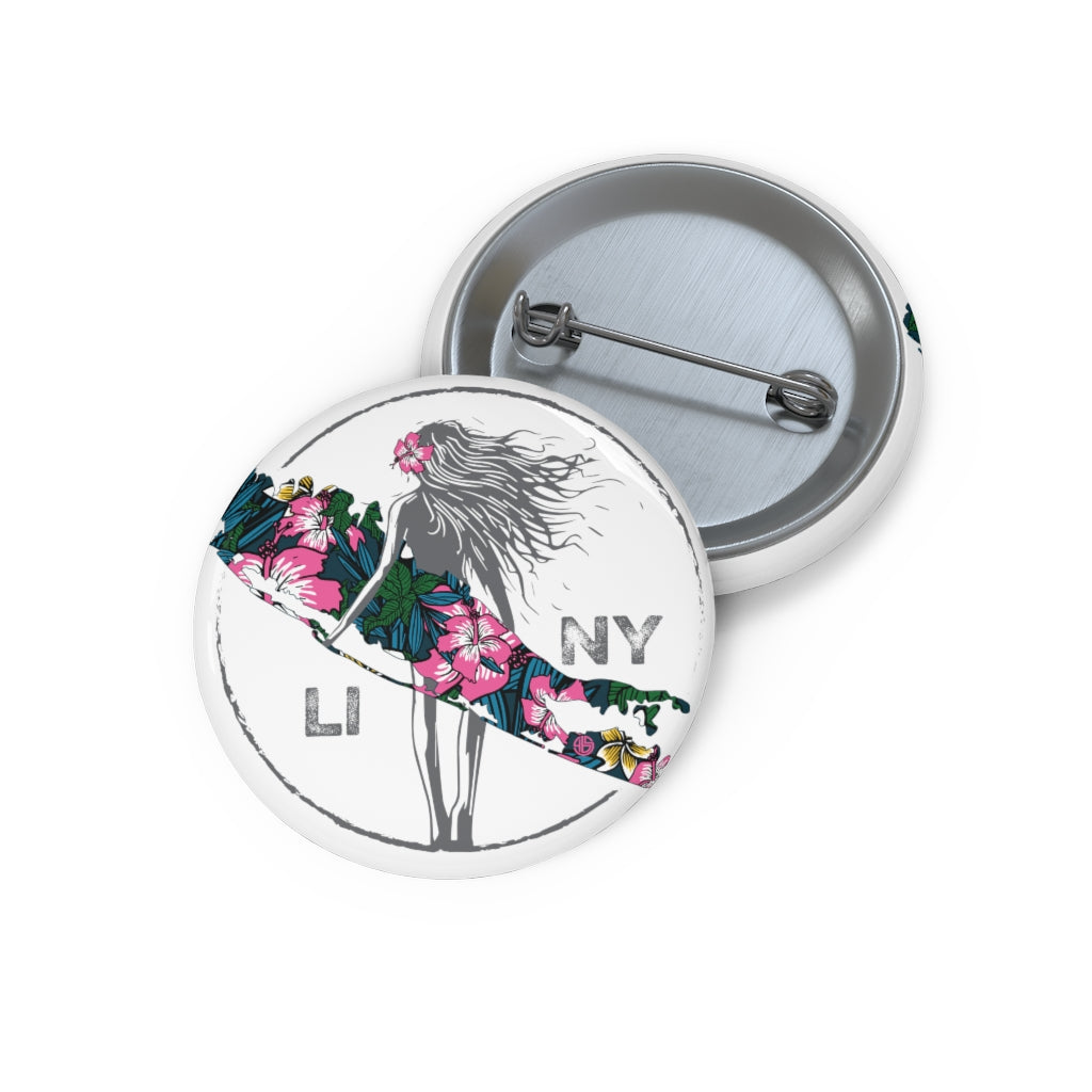 Surf's Up Female Surfer Pin