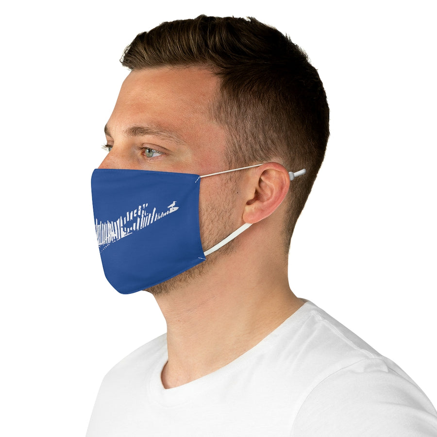 Snow Fence Fabric Face Mask