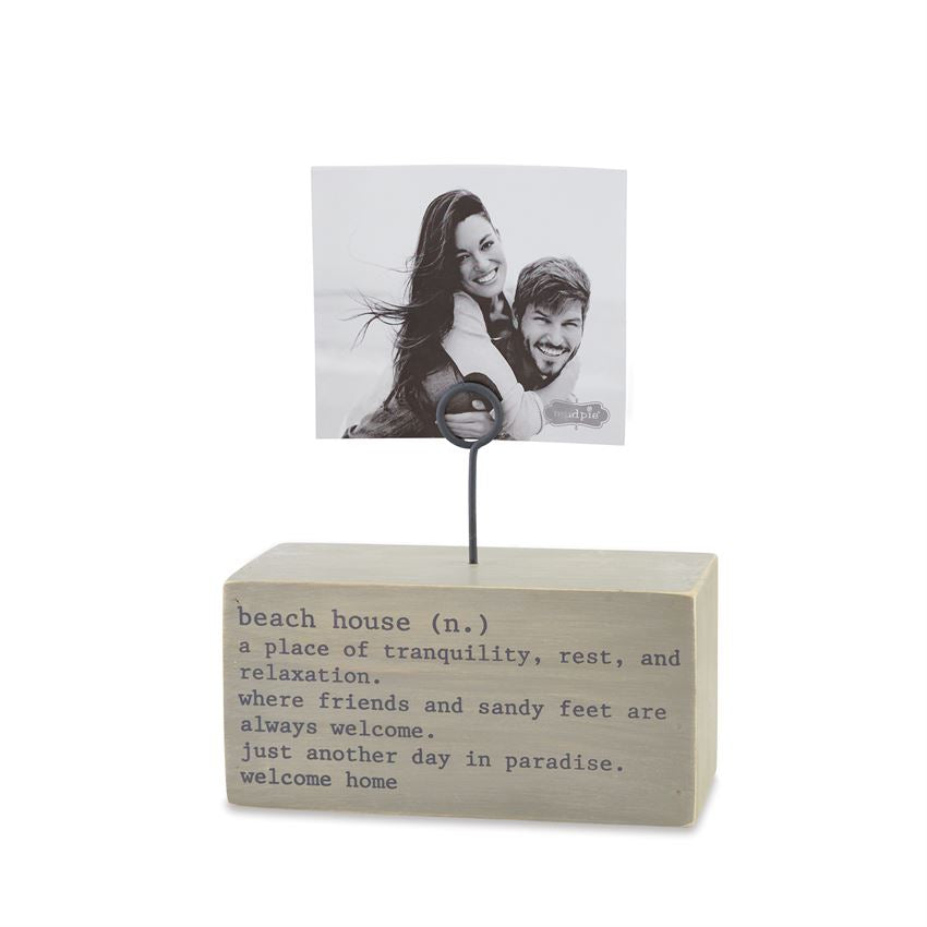 Beach House Wood and Wire Clip Photo Holder