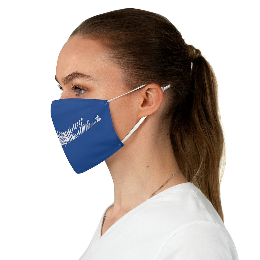 Snow Fence Fabric Face Mask