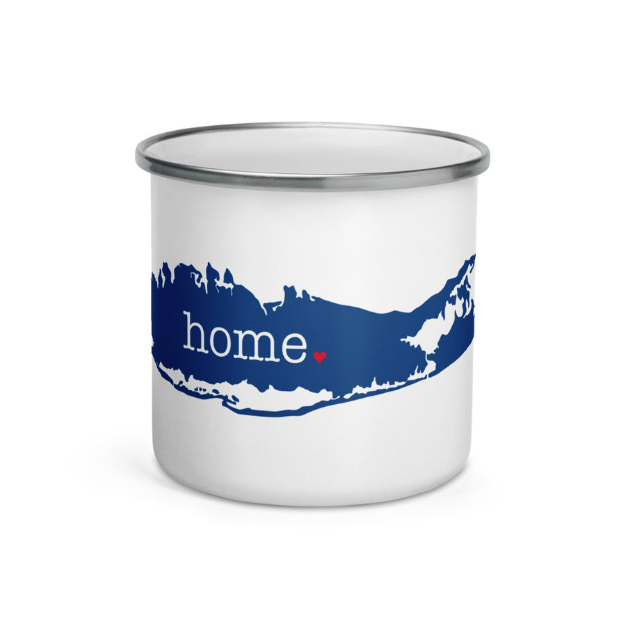 Enamel Mug with Long Island Home Design