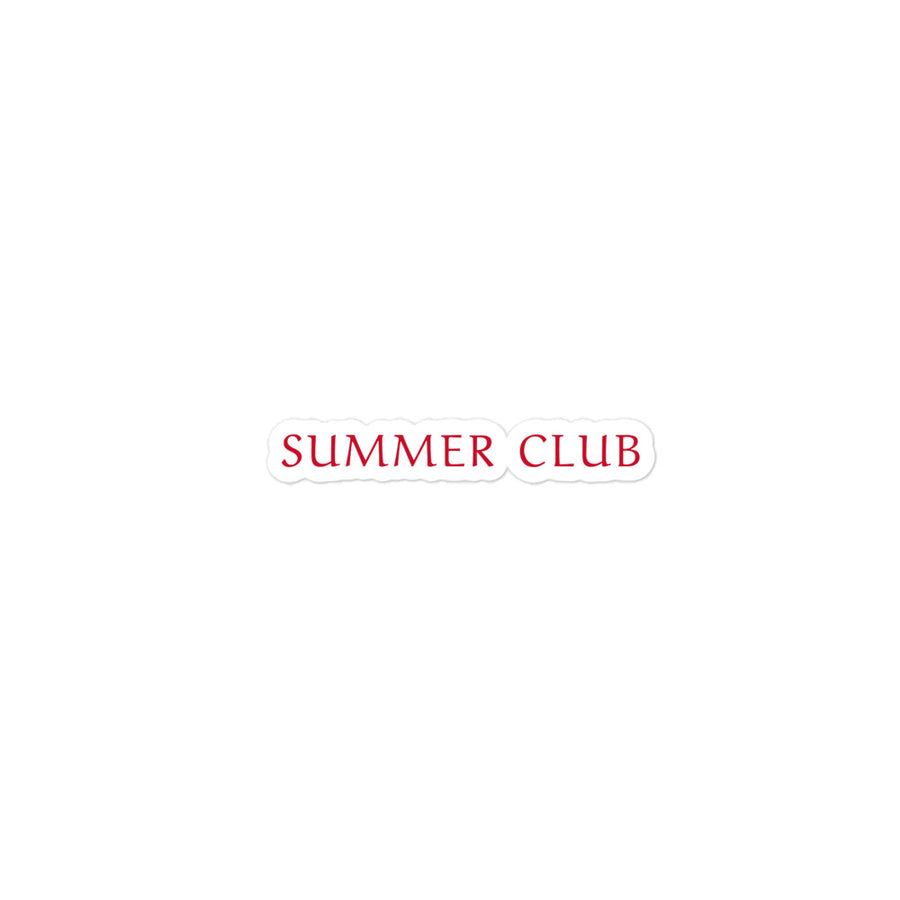 Summer Club Sticker
