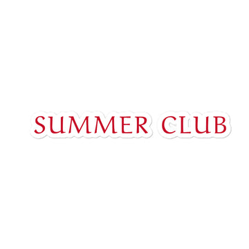 Summer Club Sticker