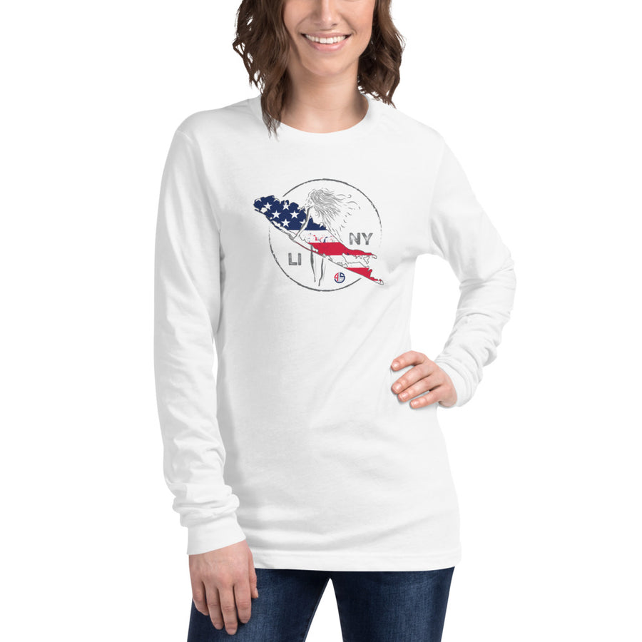 American Flag - Surf's Up Long Sleeve